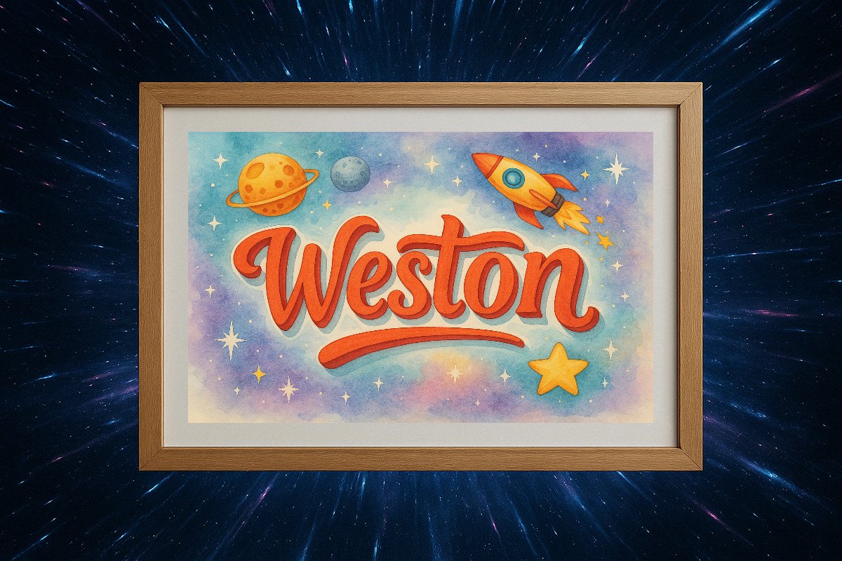 Weston Personalized Outer Space Art 310