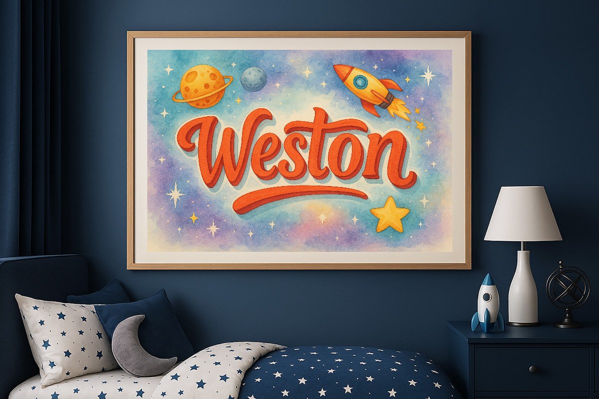 Weston Personalized Outer Space Art 310
