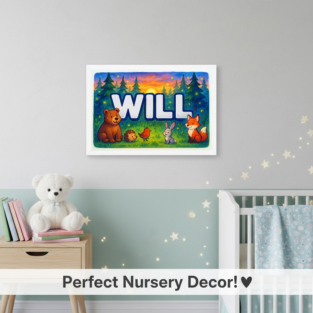 Personalized name art for Will
