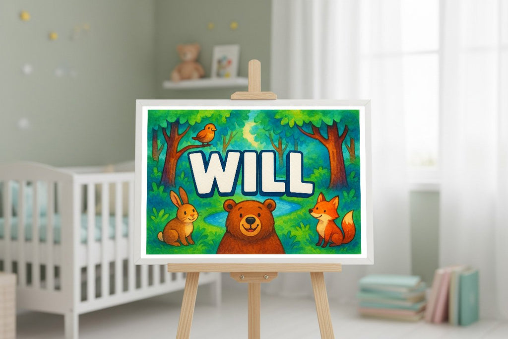 Personalized name art for Will