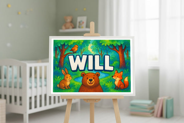 Will’s Personalized Forest Friends Art