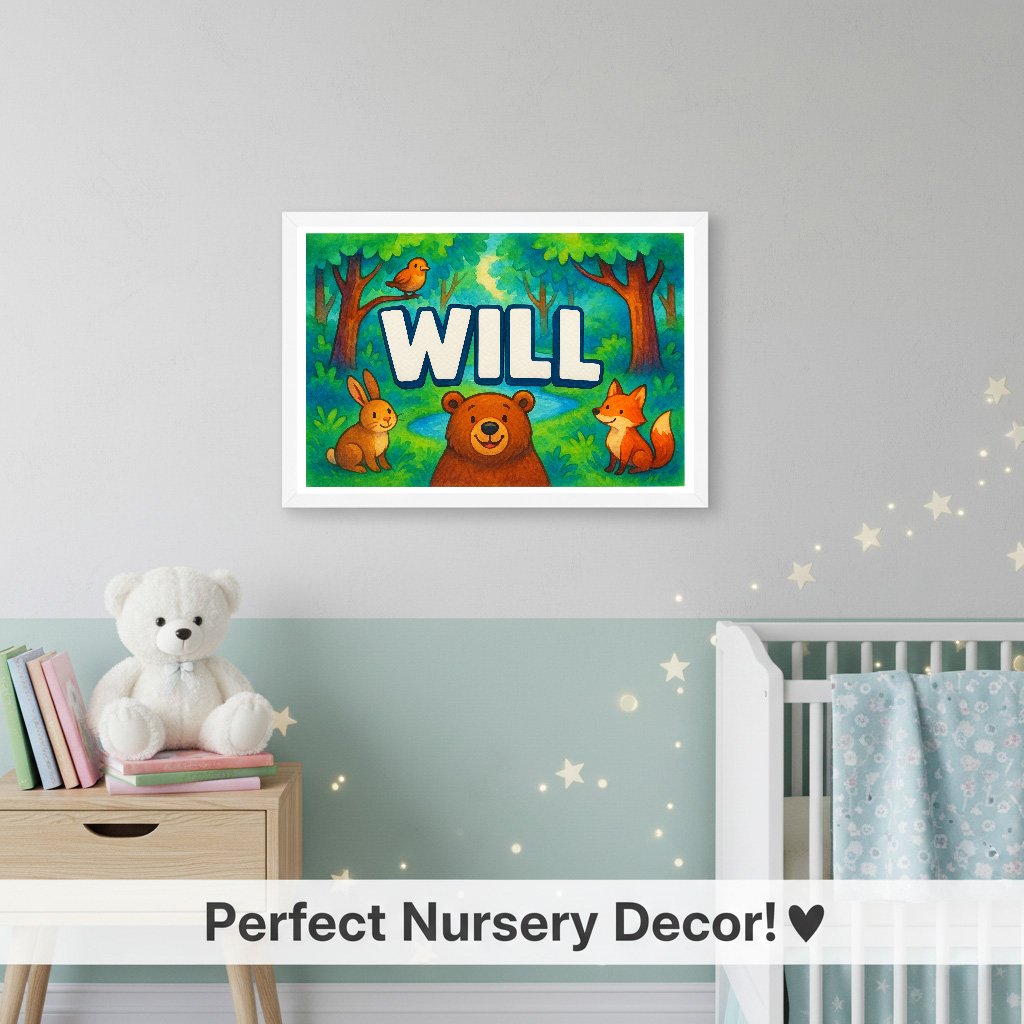 Personalized name art for Will
