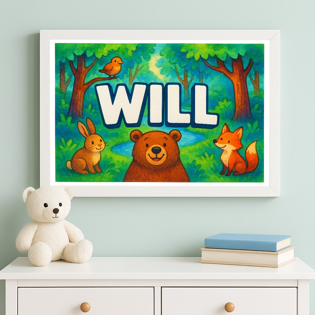 Personalized name art for Will