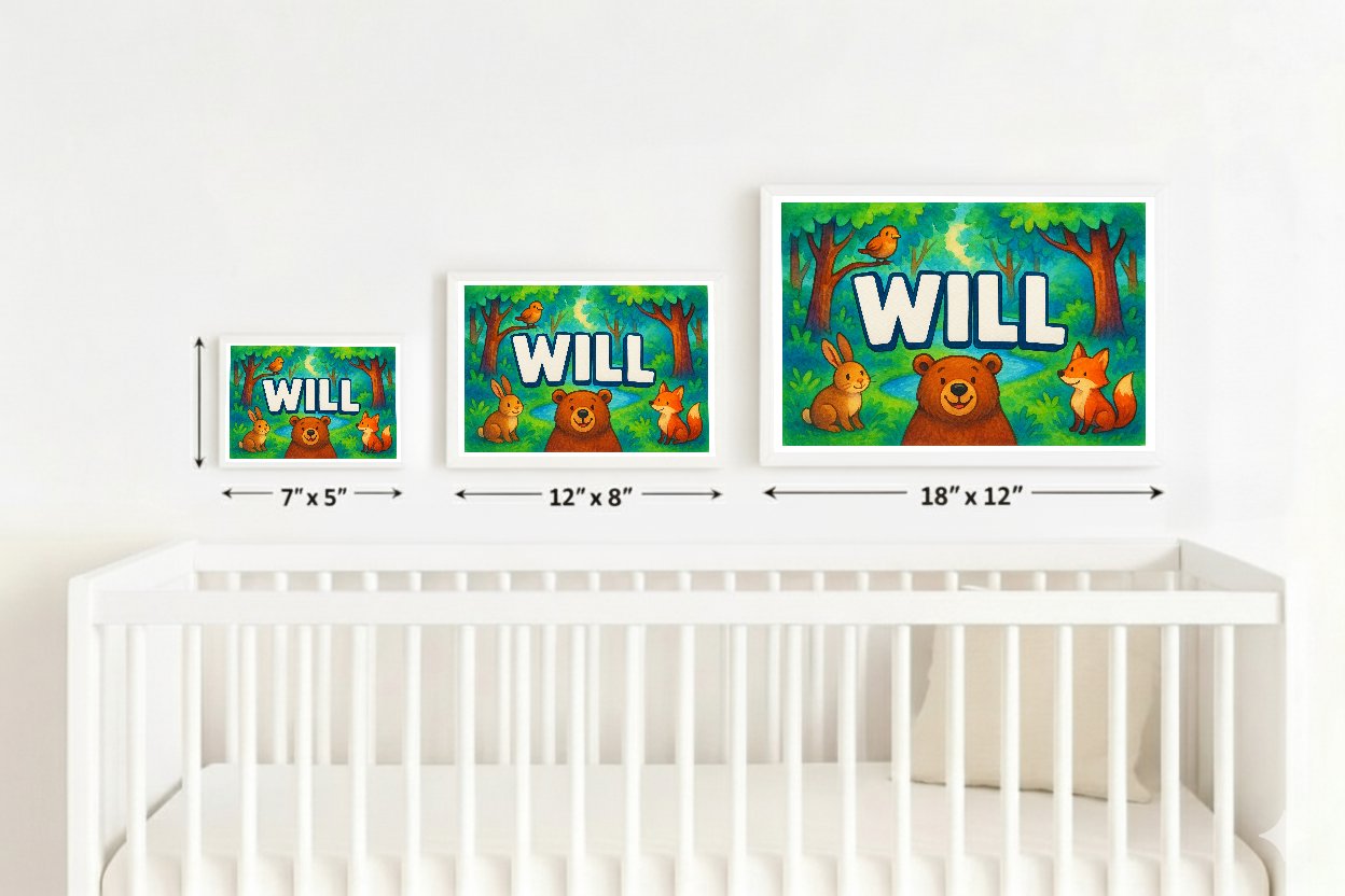 Personalized name art for Will