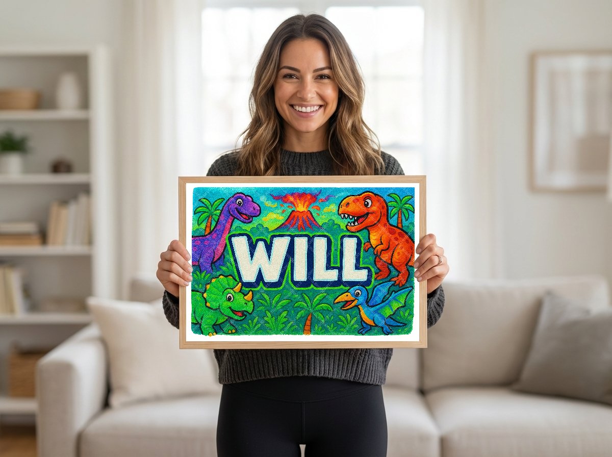 Personalized name art for Will