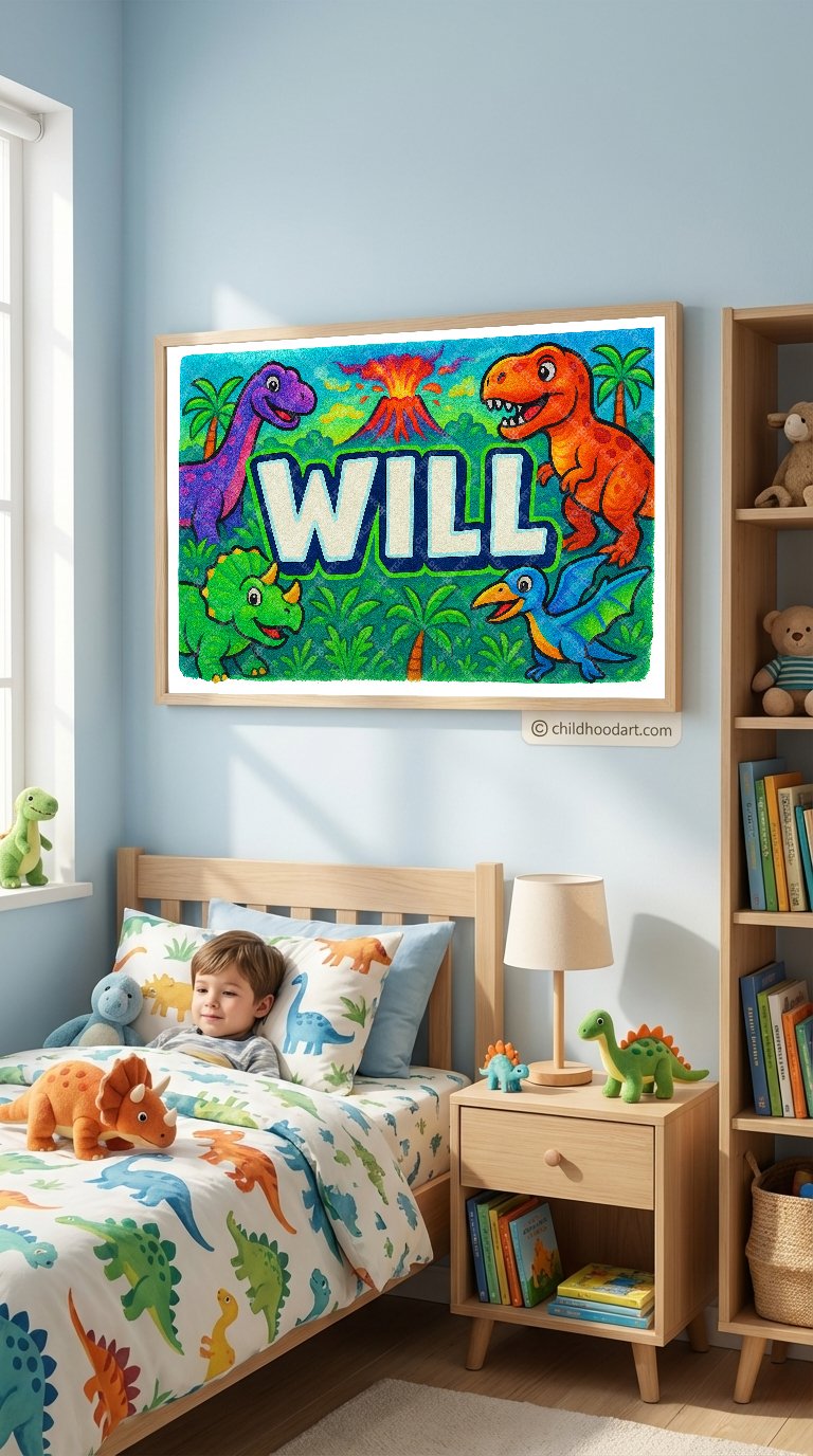 Personalized name art for Will