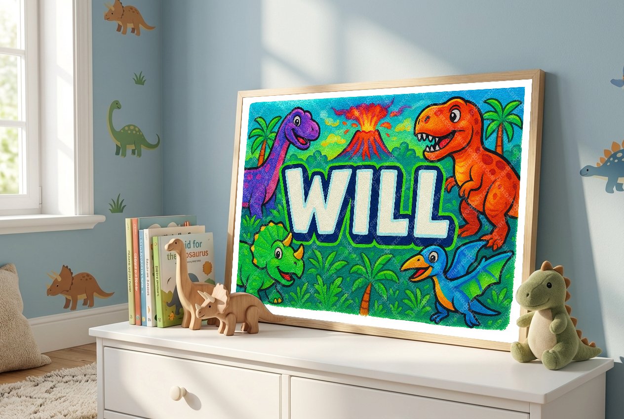 Personalized name art for Will