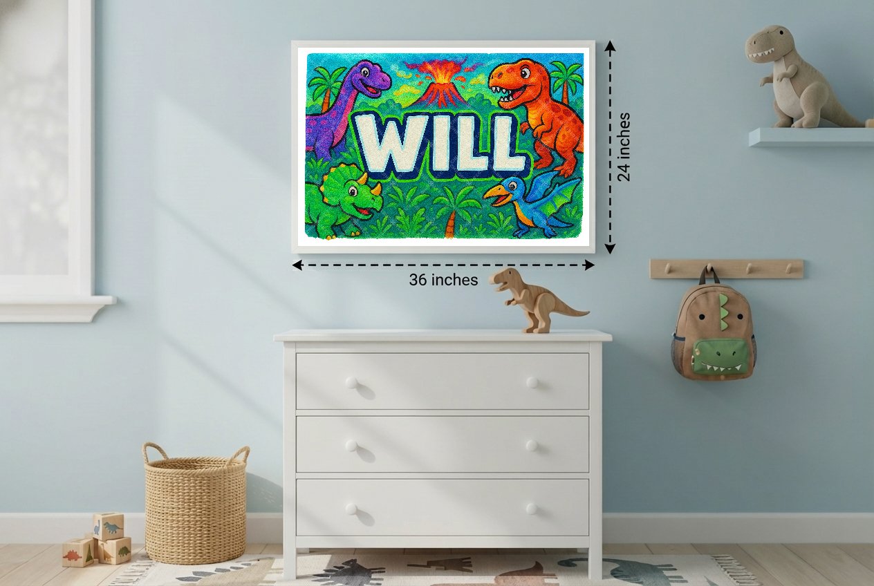 Personalized name art for Will
