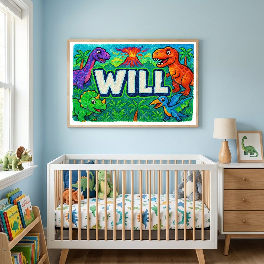 Personalized name art for Will