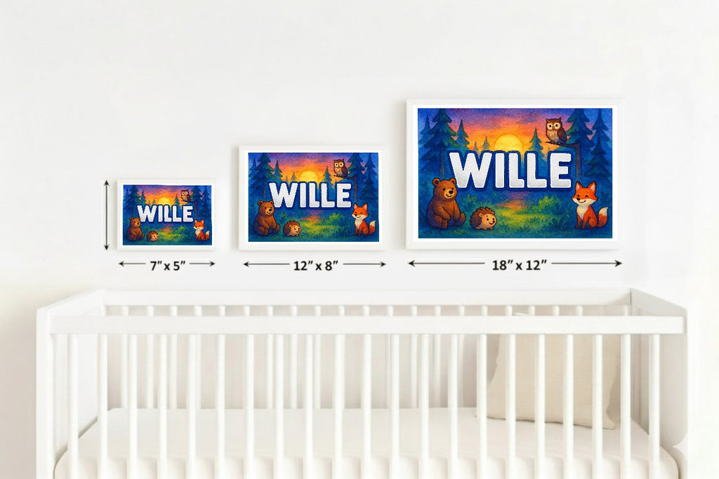 Personalized name art for Wille