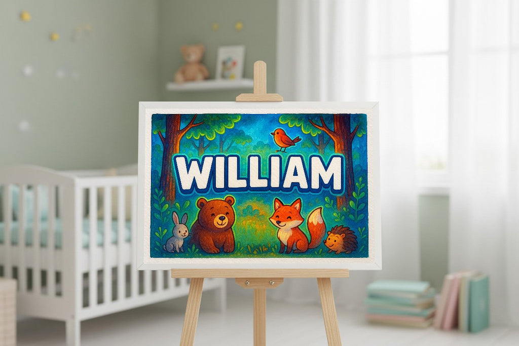 Personalized name art for William