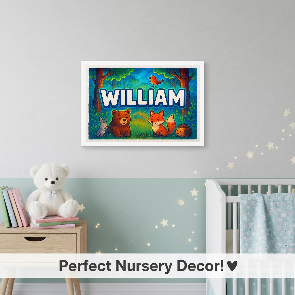 Personalized name art for William