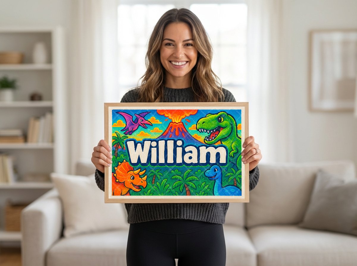 Personalized name art for William
