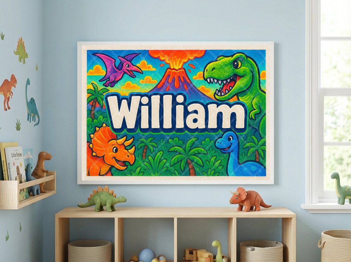 Personalized name art for William