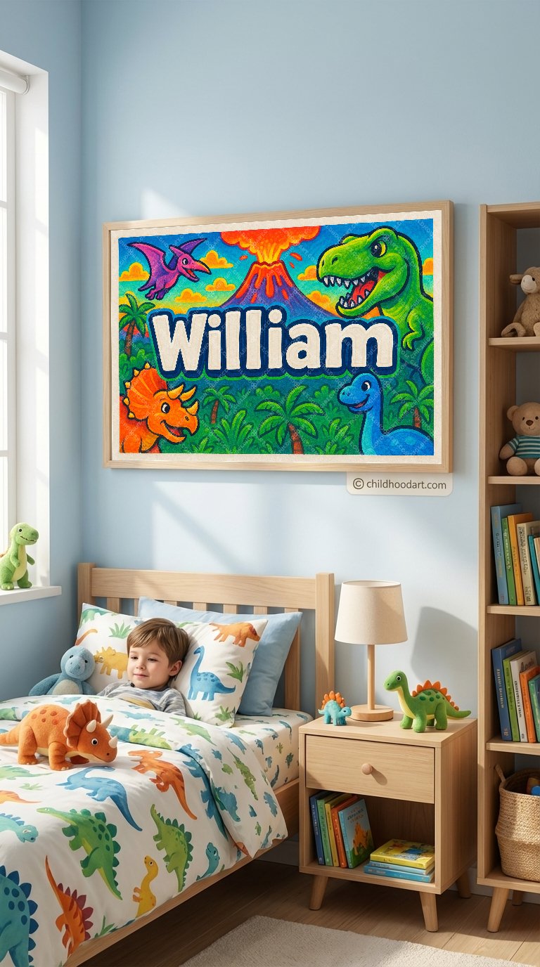 Personalized name art for William