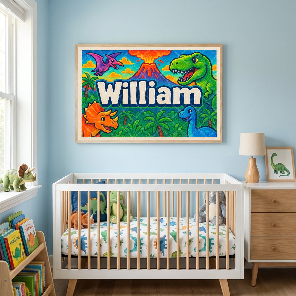 Personalized name art for William