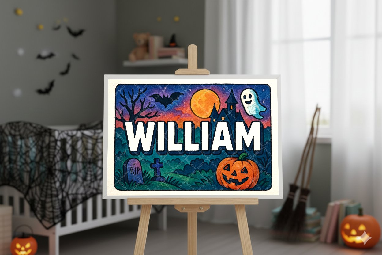 Personalized name art for William