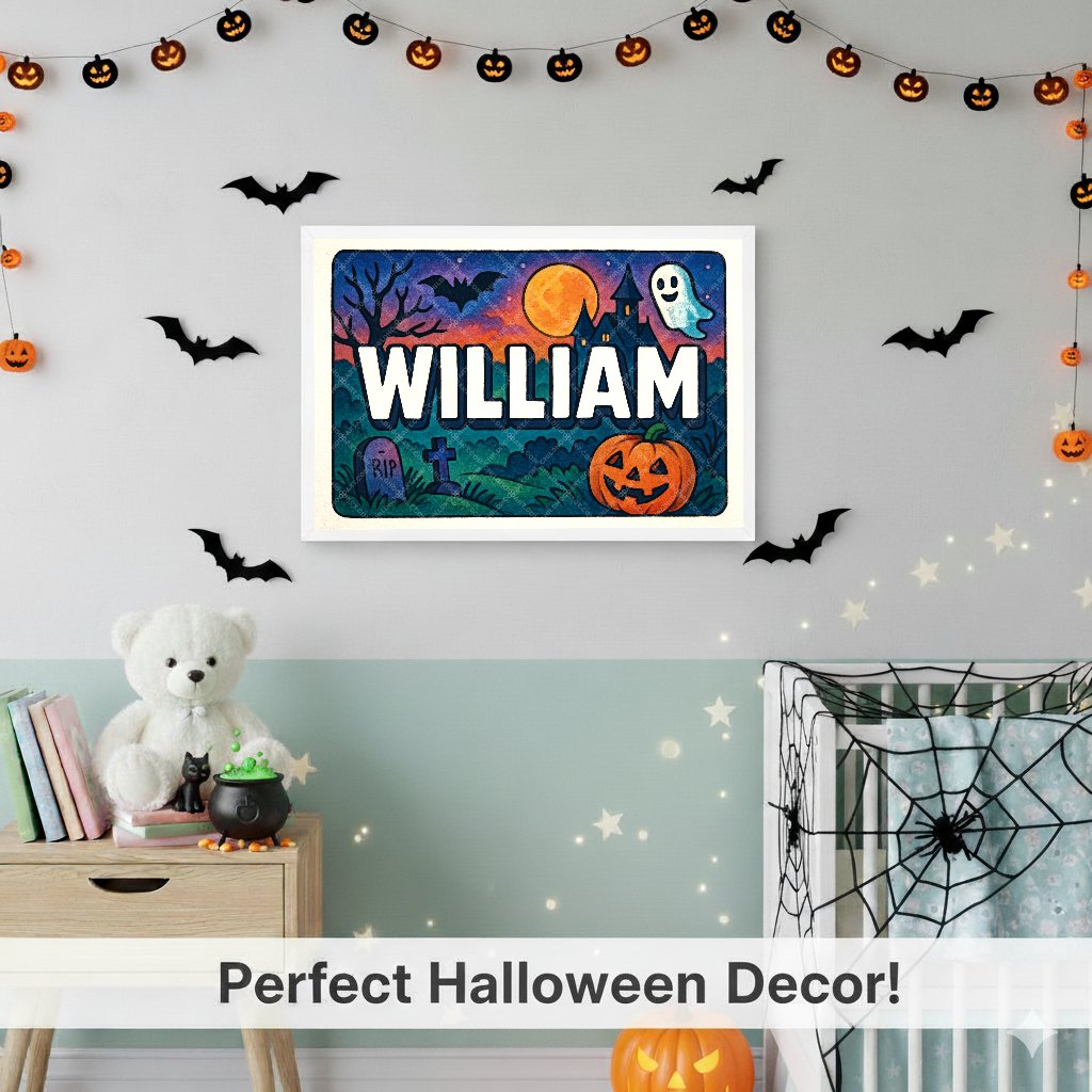 Personalized name art for William