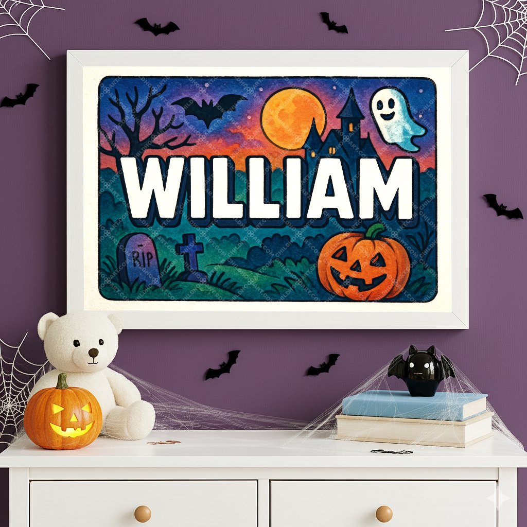 Personalized name art for William