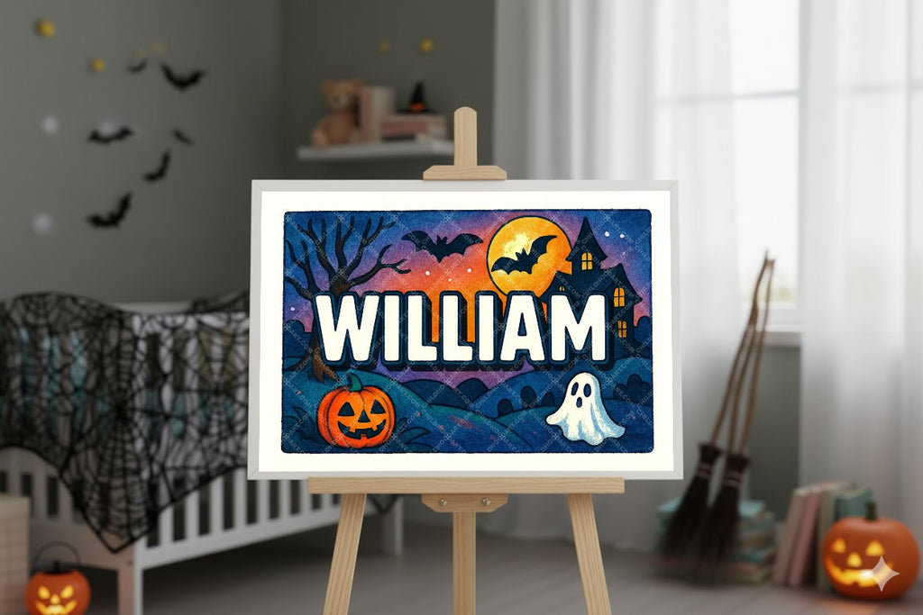 Personalized name art for William