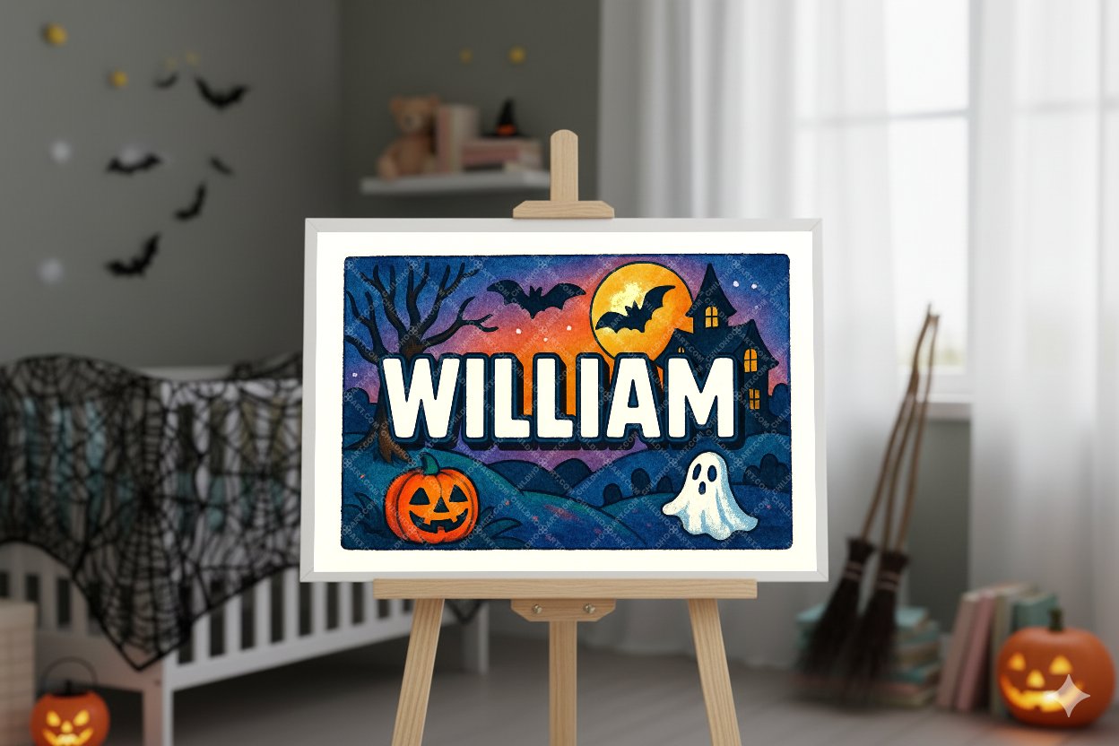 Personalized name art for William