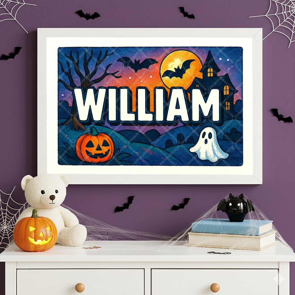 Personalized name art for William