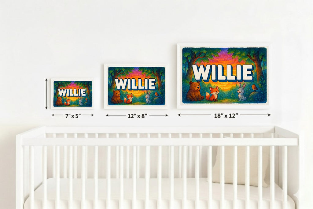 Personalized name art for Willie