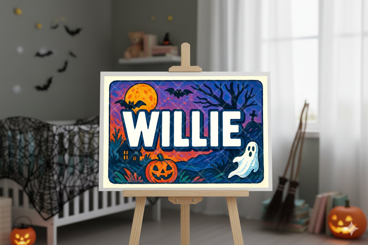 Personalized name art for Willie