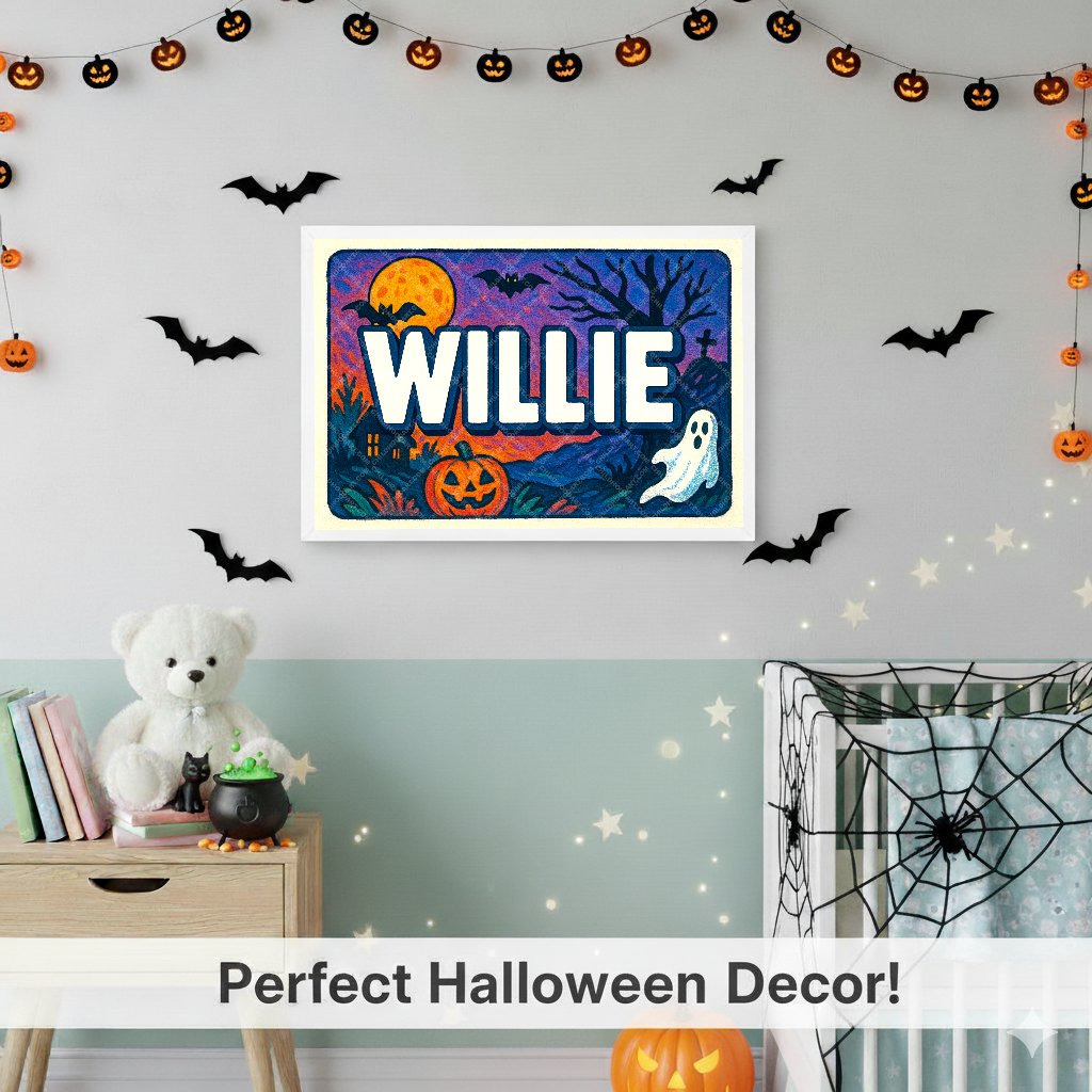 Personalized name art for Willie