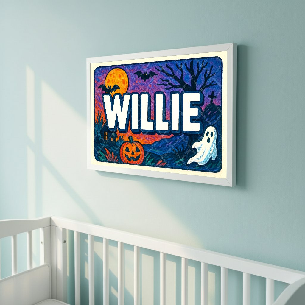 Personalized name art for Willie