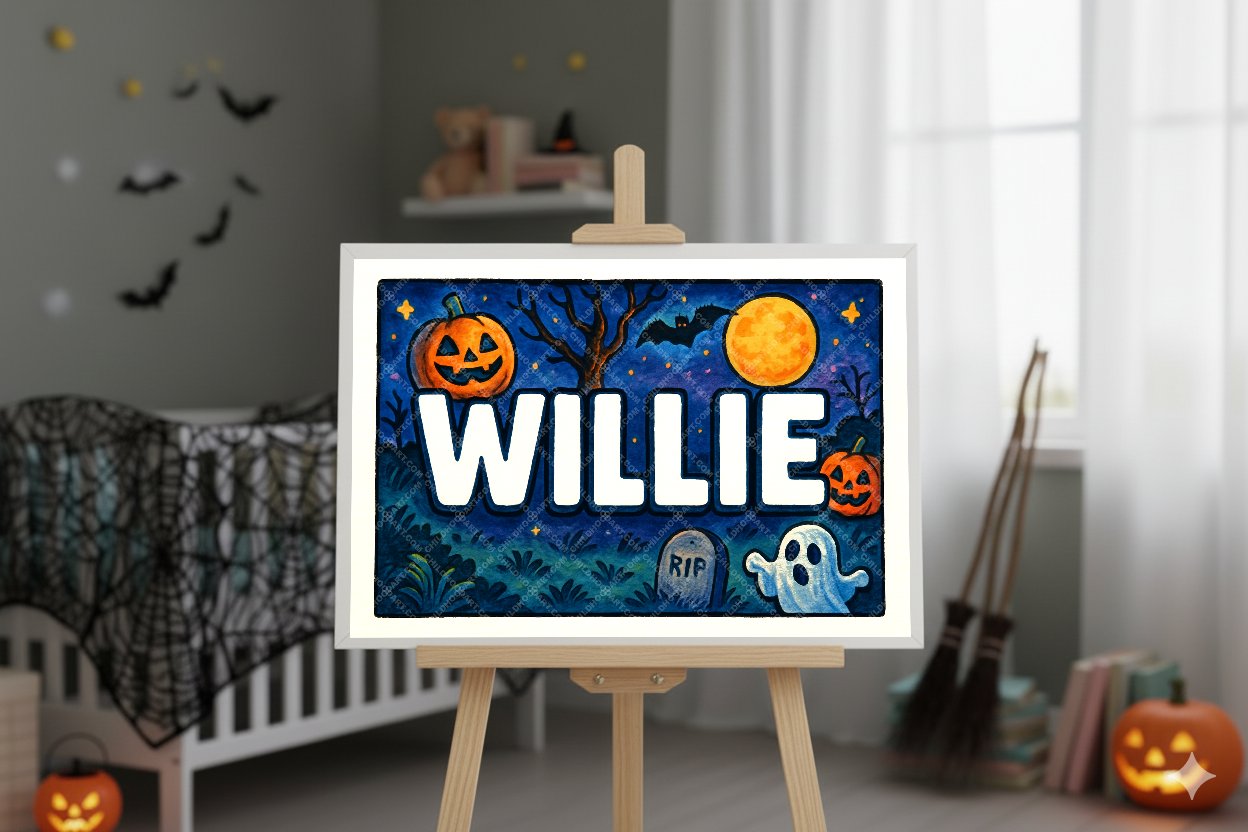 Personalized name art for Willie