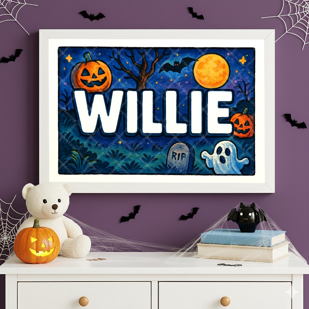 Personalized name art for Willie