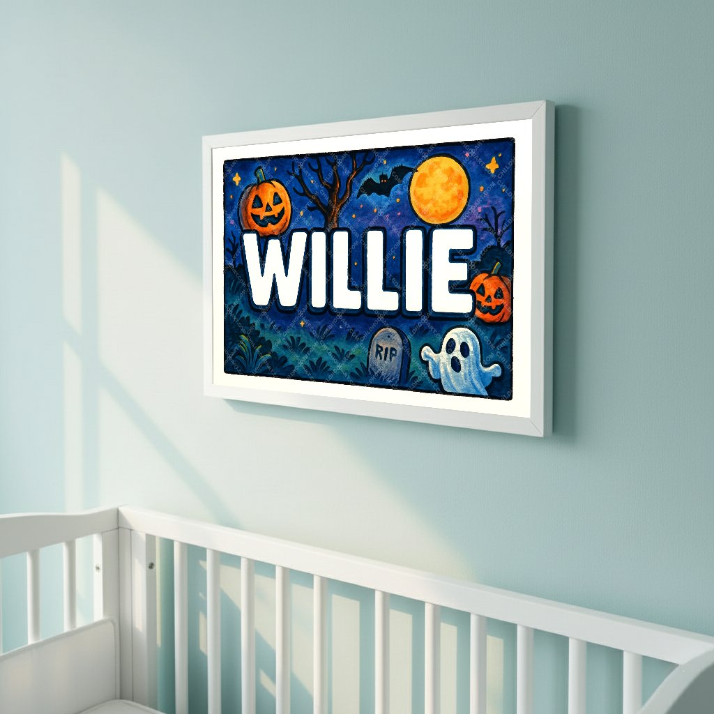 Personalized name art for Willie