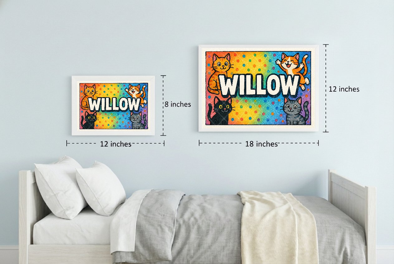 Personalized name art for Willow