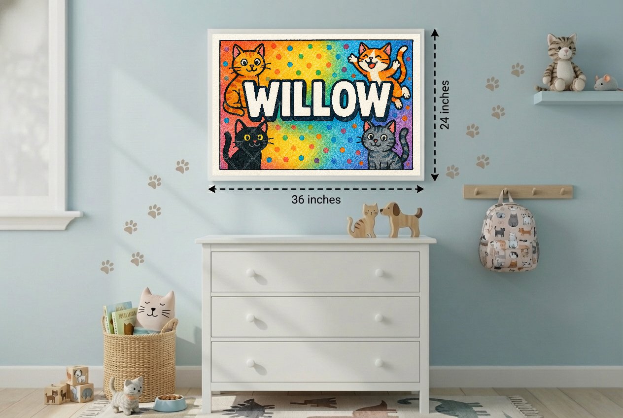 Personalized name art for Willow