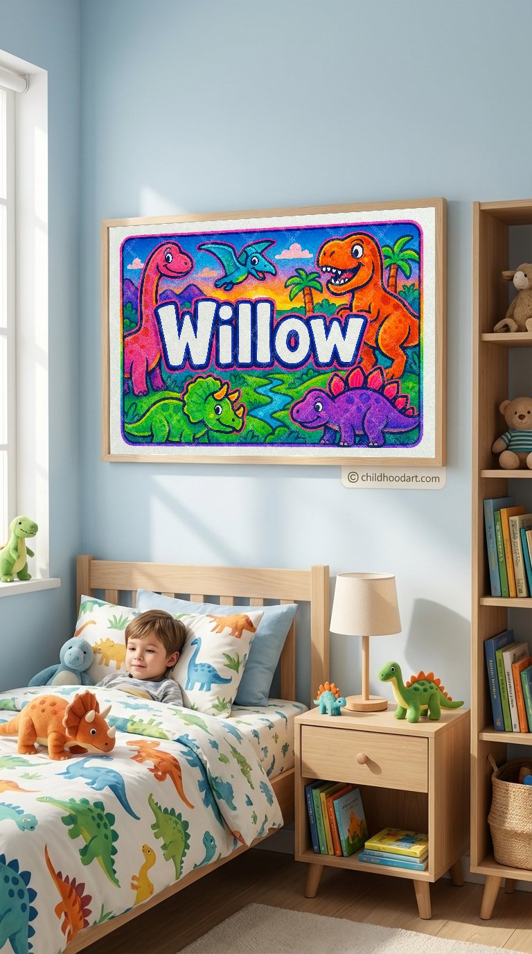 Personalized name art for Willow
