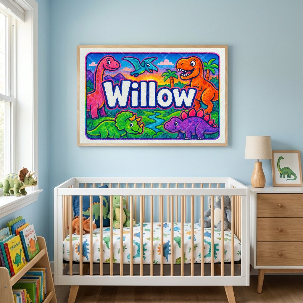 Personalized name art for Willow