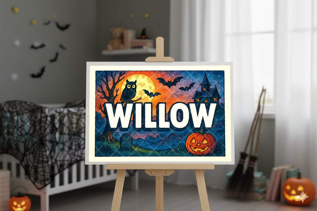 Personalized name art for Willow