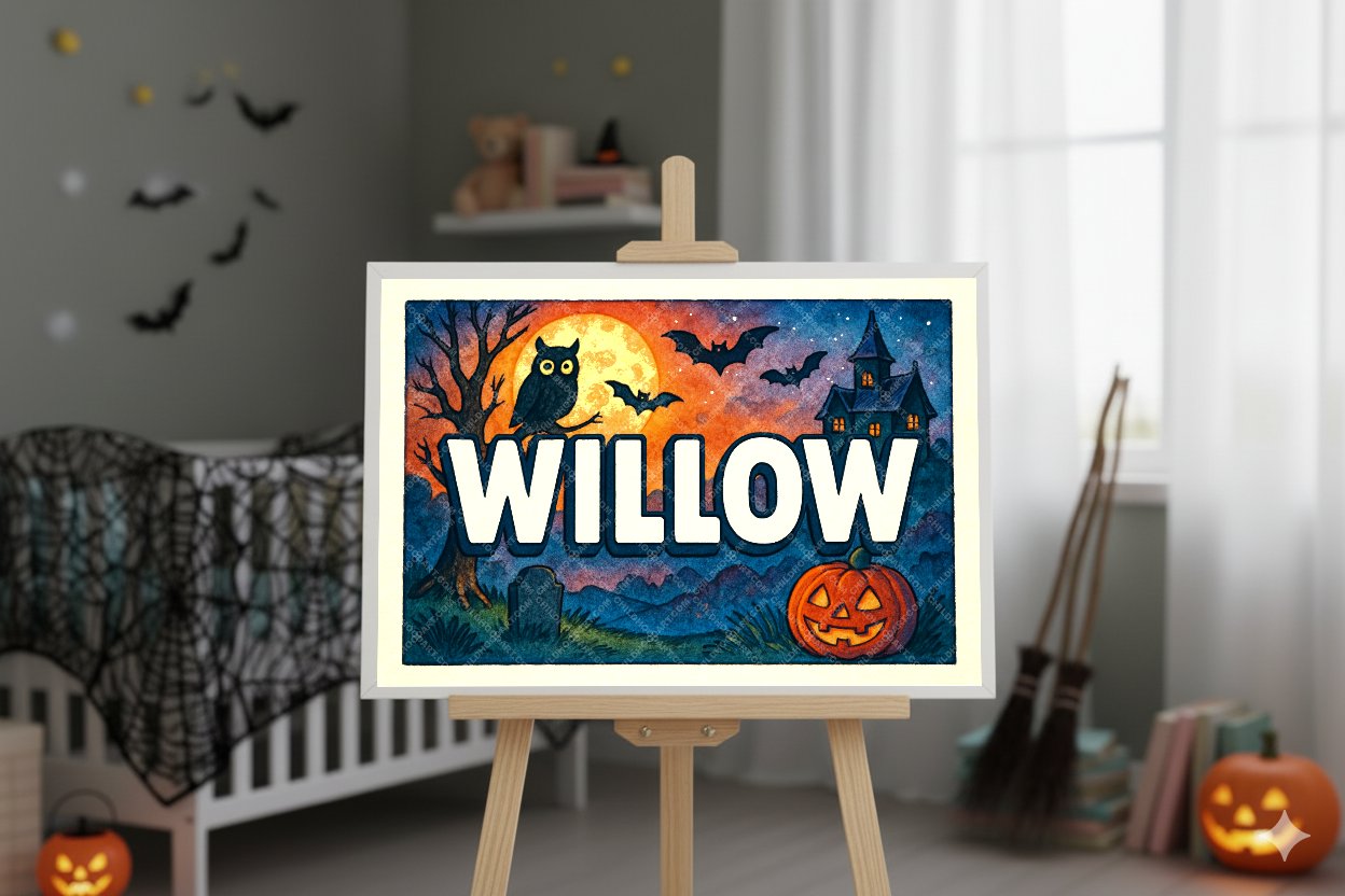 Personalized name art for Willow