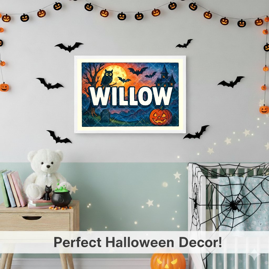 Personalized name art for Willow