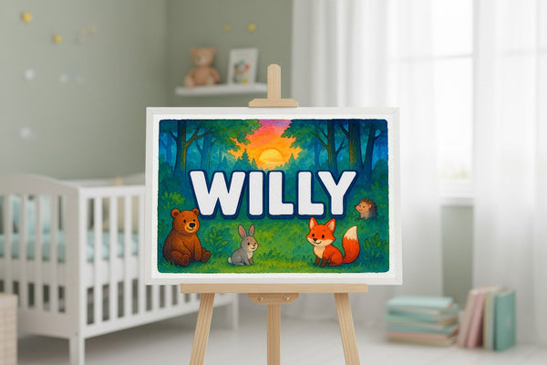 Willy’s Personalized Forest Friends Art