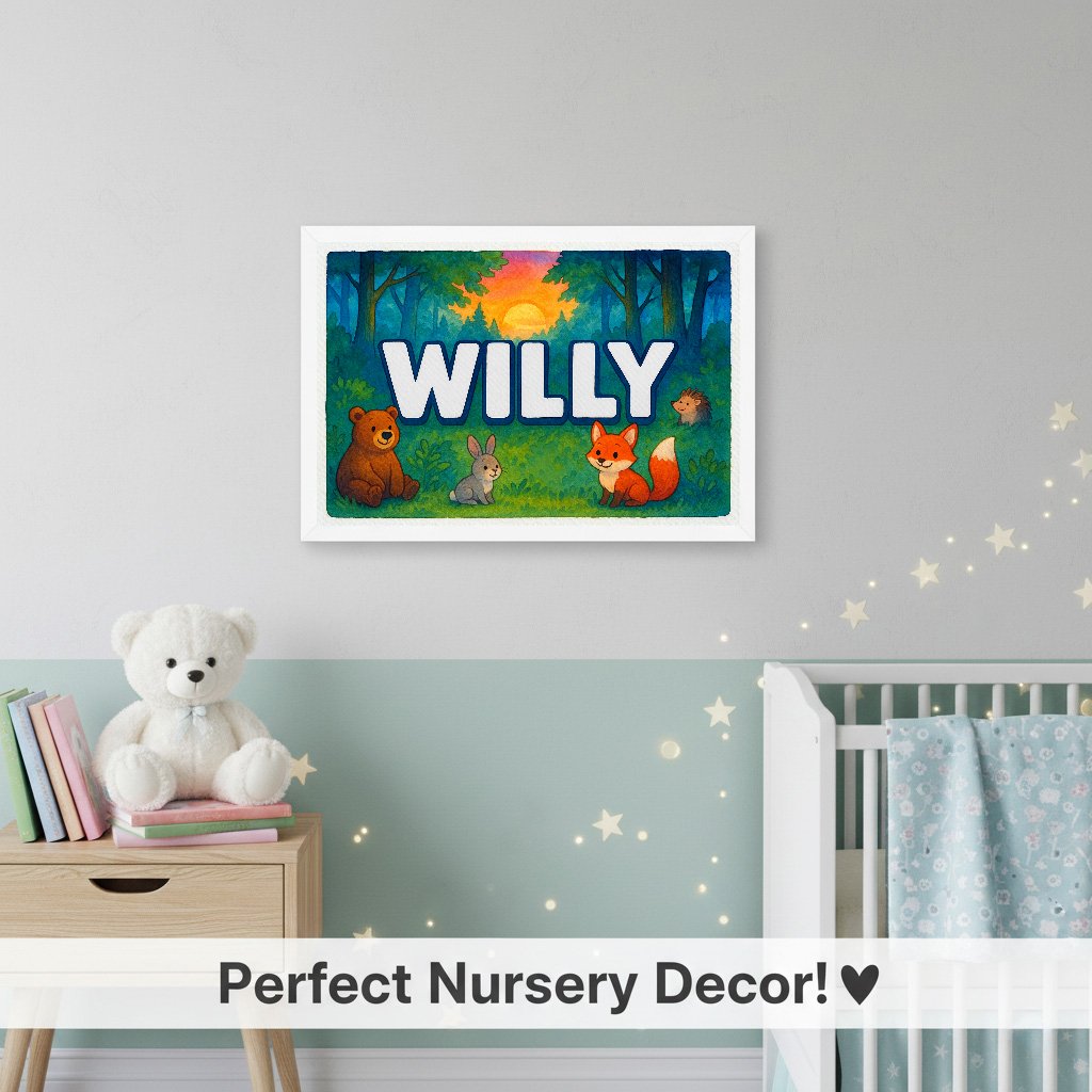 Personalized name art for Willy
