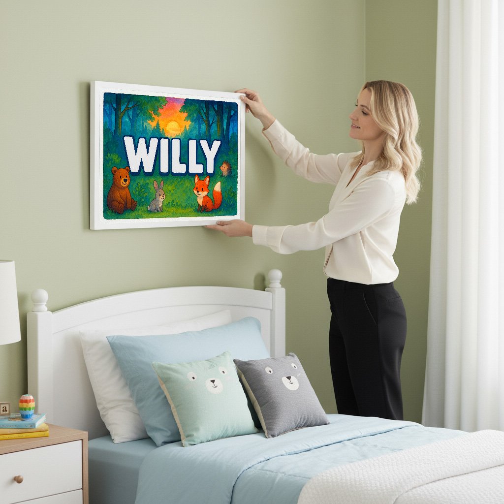 Personalized name art for Willy