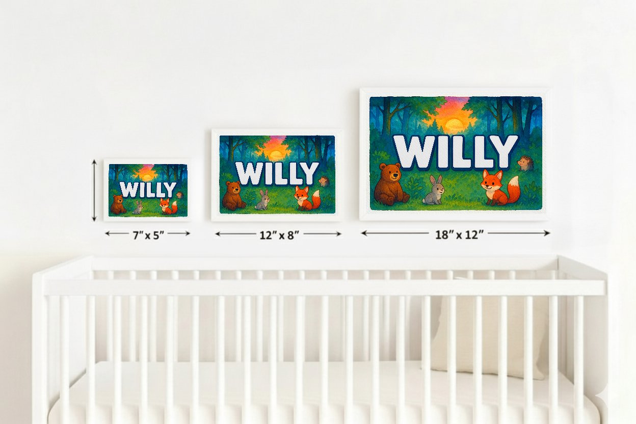 Personalized name art for Willy