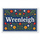 Wrenleigh Name Art - Floral Farmhouse personalized wall print for kids