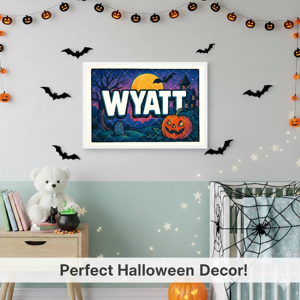 Personalized name art for Wyatt