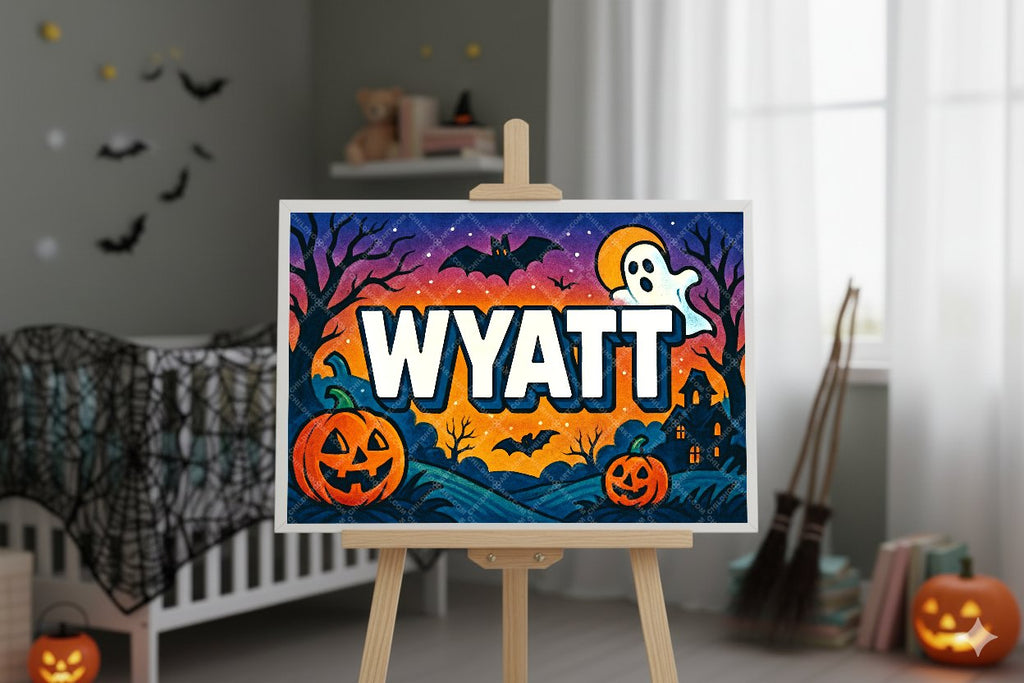 Personalized name art for Wyatt