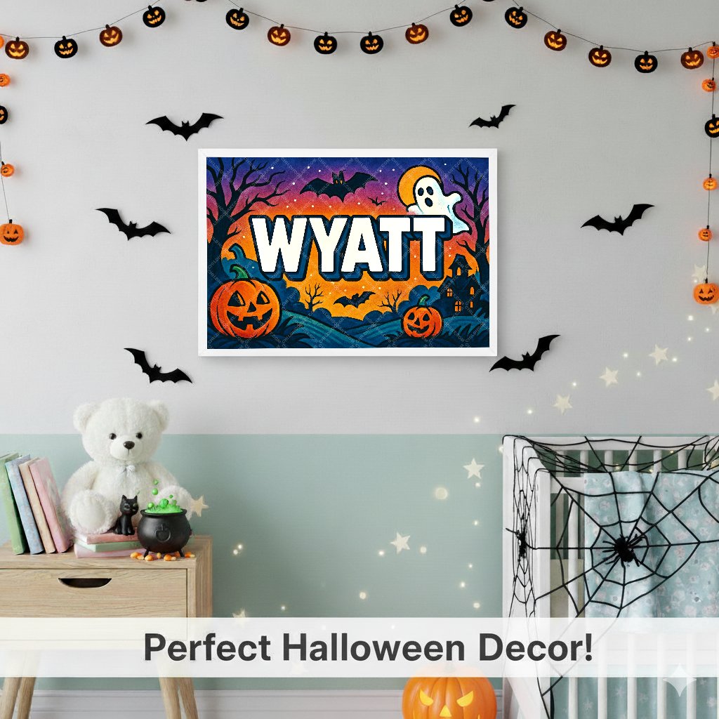 Personalized name art for Wyatt