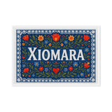 Xiomara Name Art - Floral Farmhouse personalized wall print for kids