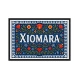 Xiomara Name Art - Floral Farmhouse personalized wall print for kids